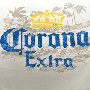 NWT Corona Extra Beer Official Merchandise Cerveza White Tshirt (MED)